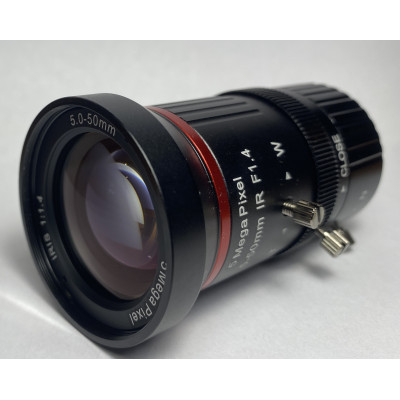 Объектив для машинного зрения 5 Мп 5-50 мм F1.4 CS-mount