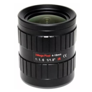 Промышленный вариофокальный объектив 4-18мм тип C Mount формат 1/1.8" 3 Мп